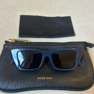 Anine Bing Navy Sunglasses